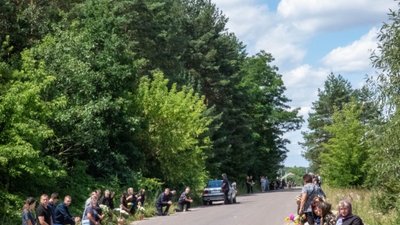 На Львівщині провели в останню путь Назара Гузя (ФОТО, ВІДЕО)
