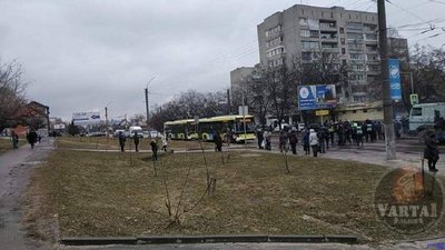 У Львові на Мазепи перекривали рух транспорту (ФОТО, ВІДЕО)
