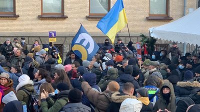 Активісти прийшли до Зеленського на Банкову (ФОТО, ВІДЕО)
