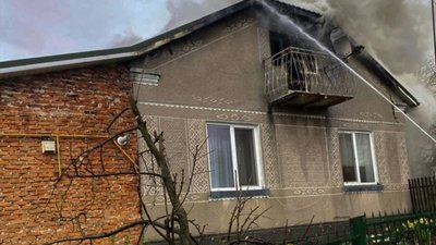 На Львівщині ліквідували пожежу в житловому будинку
