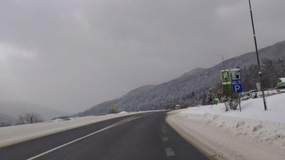 На трасі «Стрий - Сколе» нарешті видно чорний асфальт (ФОТО)