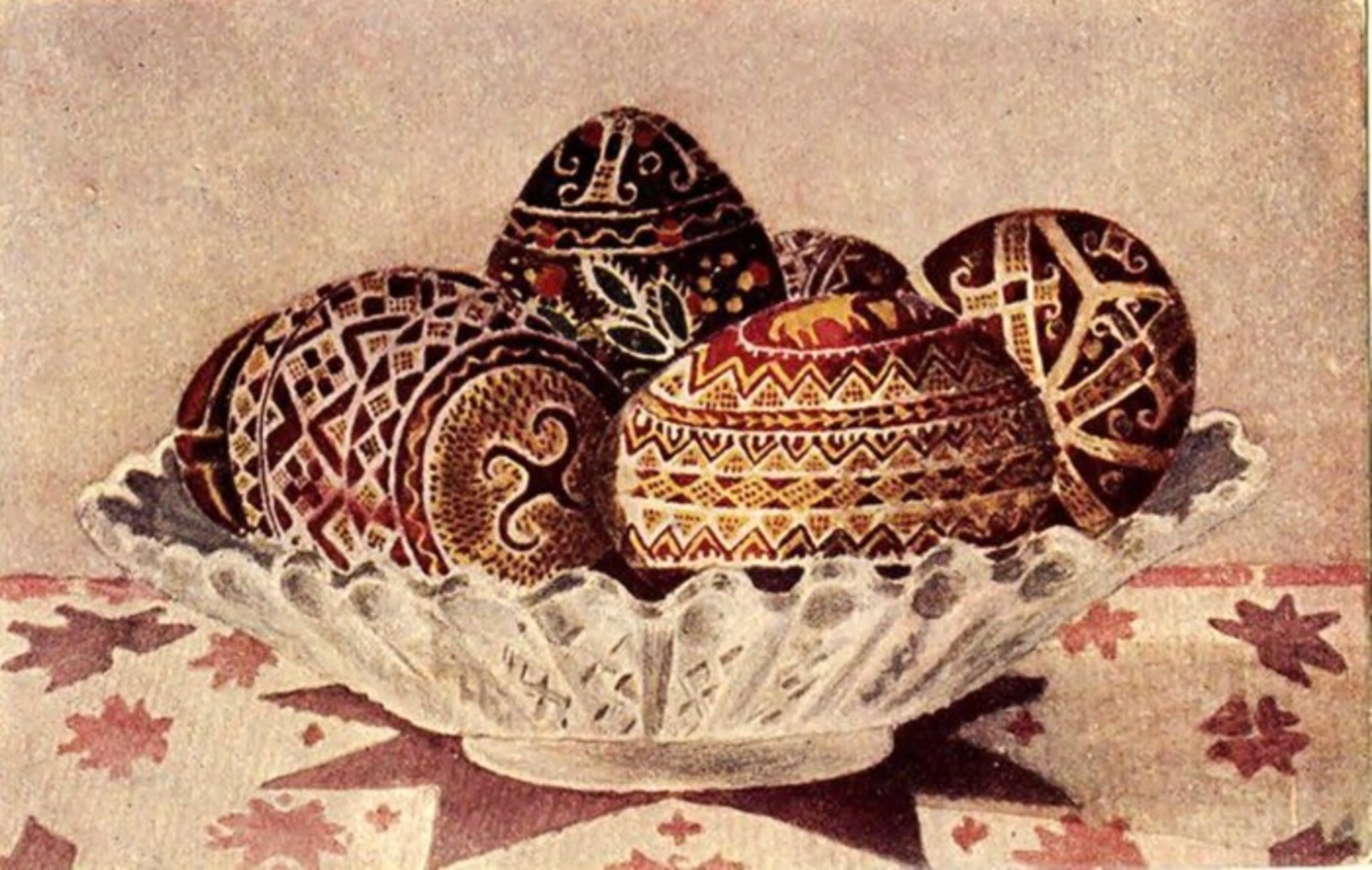 Листівка Христос воскрес. Видавництво “Русалка”, Львів до 1939 р.