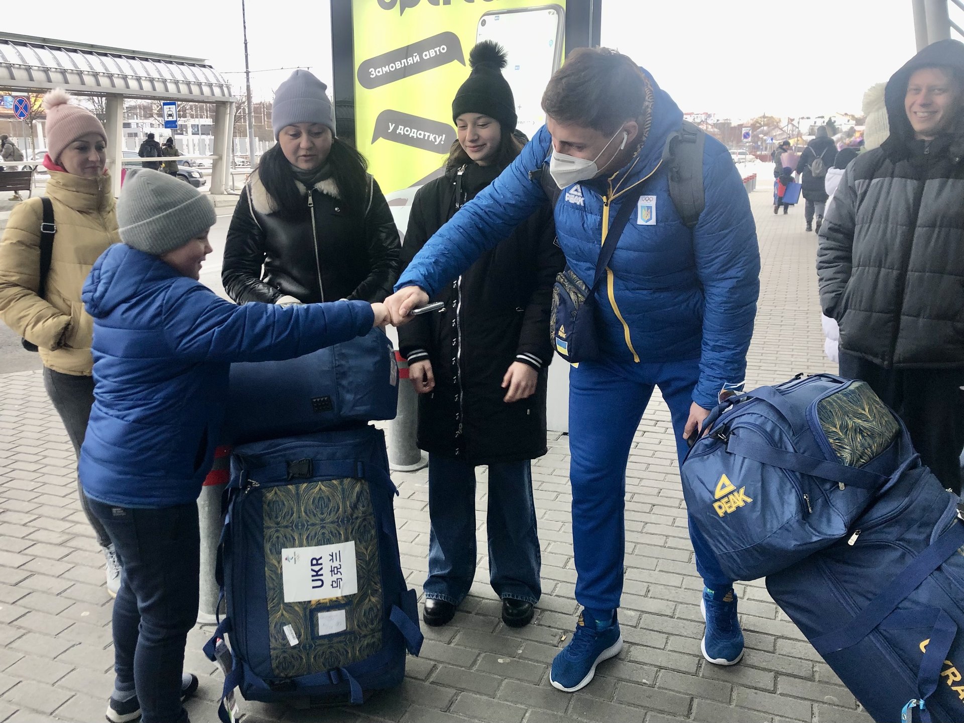 У Львові тепло зустріли національну збірну команду України з санного спорту, фото Оксани Вацеби