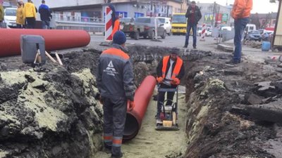 На автодорозі «Львів – Шегині» влаштовують дощову каналізацію (ФОТО)