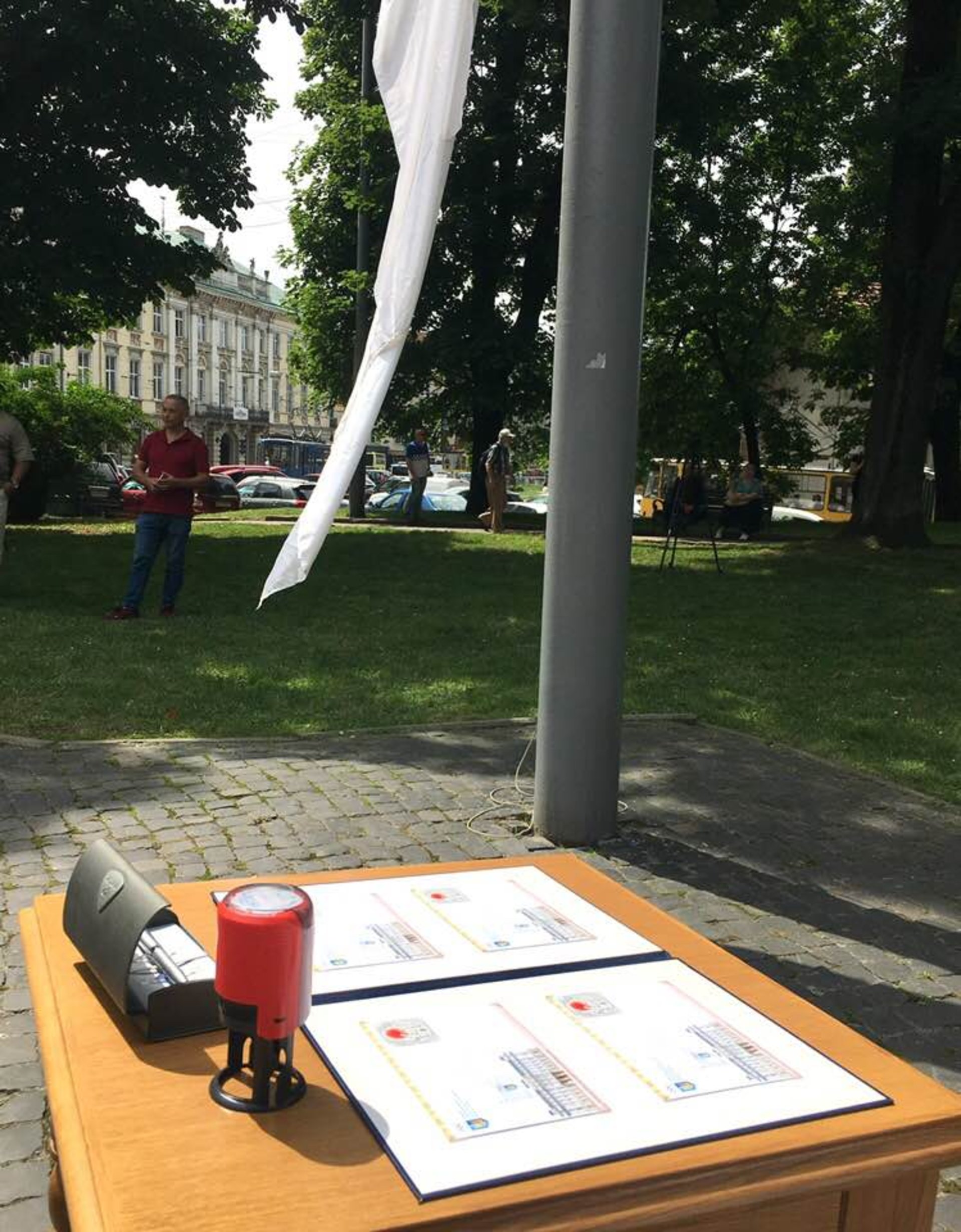 З нагоди Токійської Олімпіади у Львові відбулося спеціальне погашення поштової марки, фото Оксана Вацеба