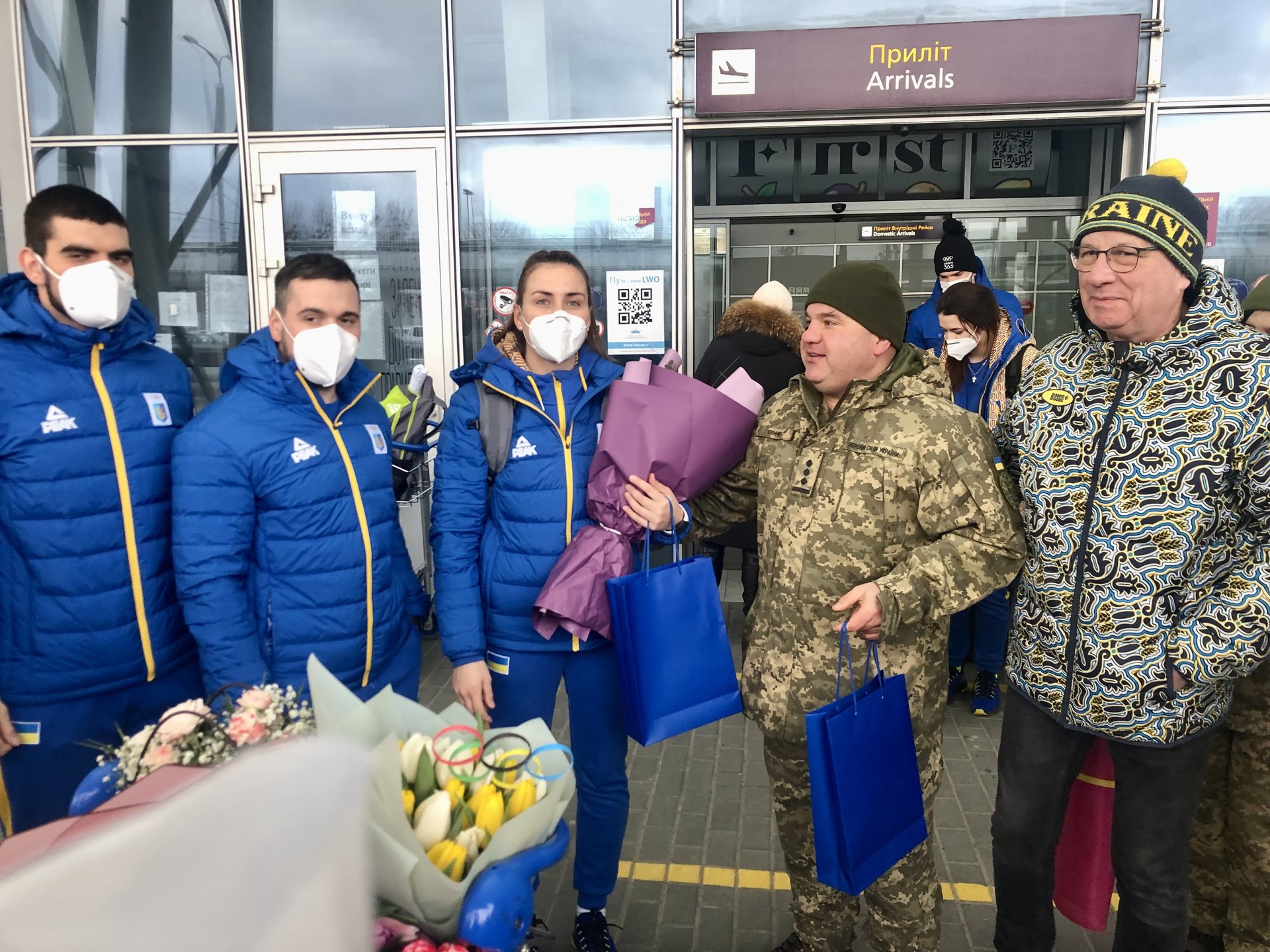 У Львові тепло зустріли національну збірну команду України з санного спорту, фото Оксани Вацеби