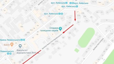 У Львові на вул. Котляревського змінять рух у протилежний напрямок