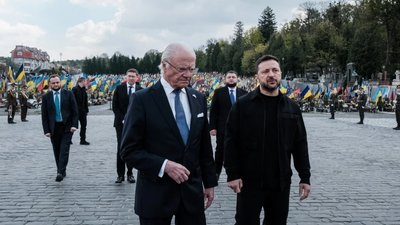 Король Швеції прибув до України (ВІДЕО)