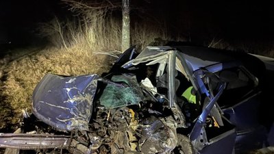 На Вінниччині авто на великій швидкості влетіло у дерево: є загиблий