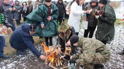 У Нижанковичах польські скаути передали Вифлеємський вогонь (ФОТО)