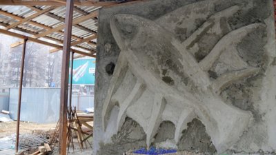 Господарники Садового: у Львові відклали відновлення незаконно зруйнованої мозаїки (ФОТОРЕПОРТАЖ)