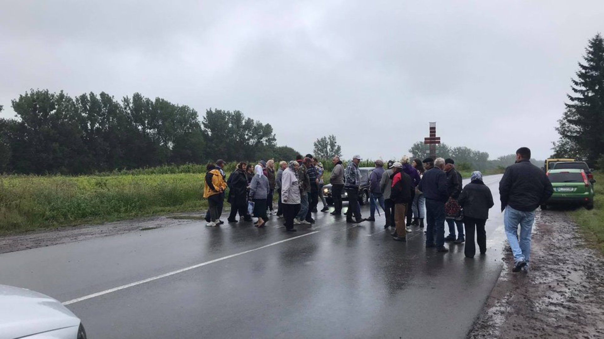 На Львівщині люди перекривали дорогу Сокаль - Червоноград
