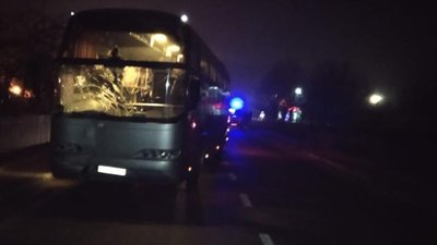 На Львівщині пасажирський автобус міжнародного сполучення переїхав пішохода