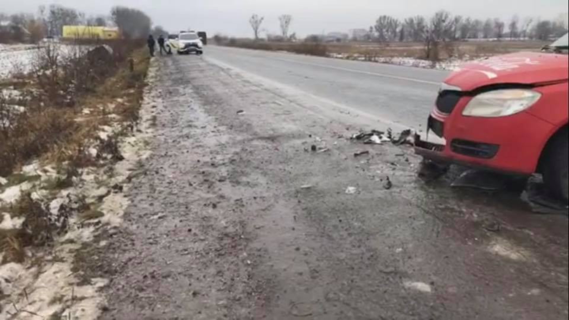 Біля Золочева не розминулись автомобілі . Фото Варта-1