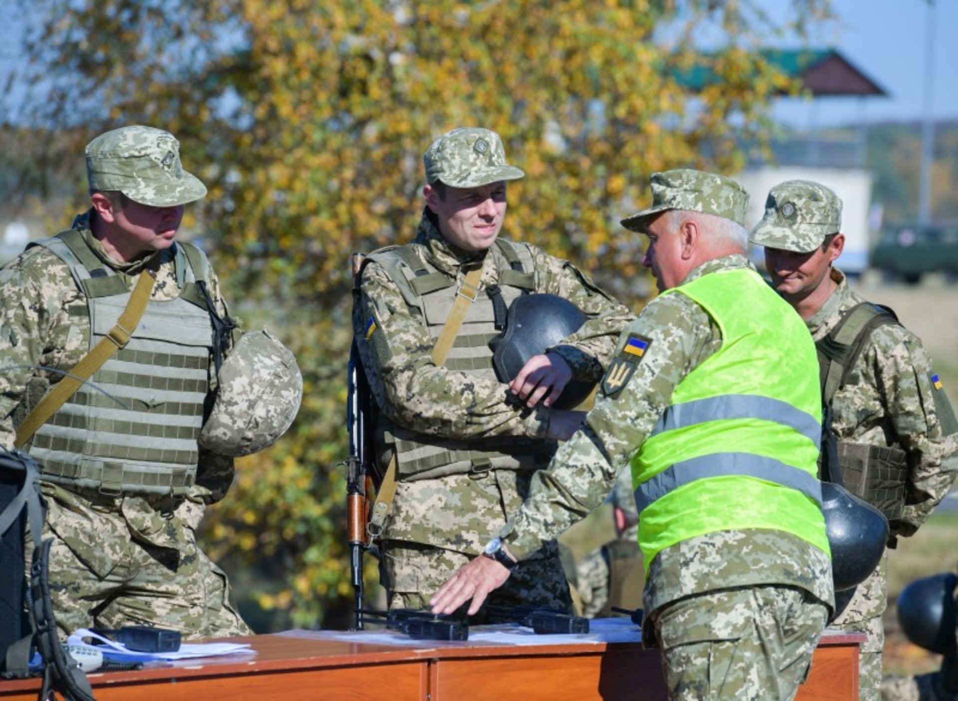 Президент пребуває на Яворівському полігоні. Фото прес-служба ЛОДА.