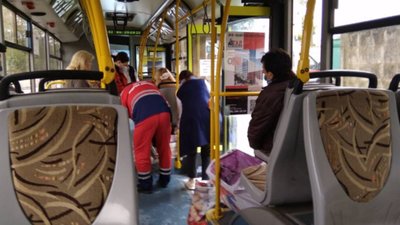 У львівській маршрутці пасажирка розбила голову (ФОТО)