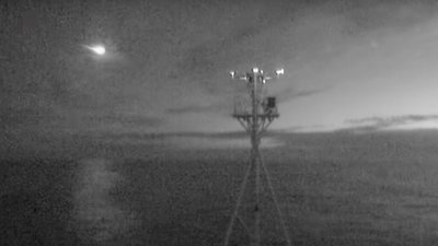 З'явилось відео падіння метеорита на Землю (ВІДЕО)