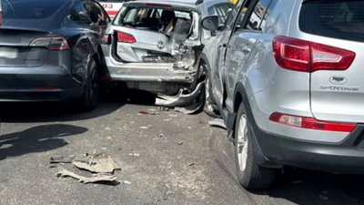 У Львові п’яний водій скоїв зіткнення з автомобілями Volkswagen Golf, Ford Explorer, Tesla Model 3 та Nissan Qashqai