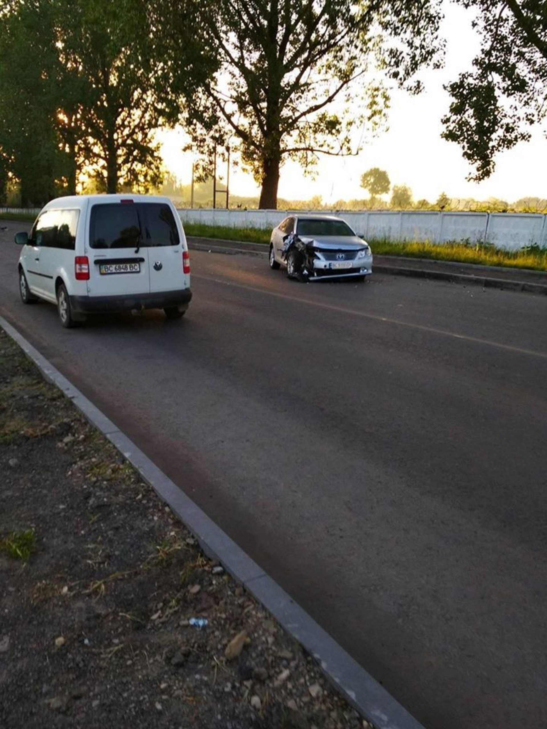 У Самборі перекинувся автомобіль