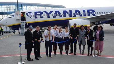 Перші рейси Ryanair у зимовому розкладі відправились з Одеси