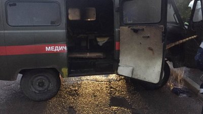 У Стрию загорівся автомобіль швидкої допомоги