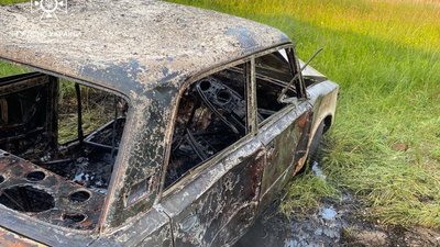 На Львівщині згорів автомобіль (ФОТО)
