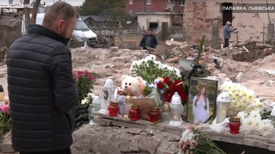 На Львівщині батько-захисник приїхав з фронту на місце, де загинула його 15-річна донька