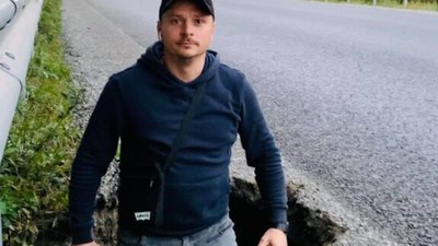 На Львівщині на трасі утворилось провалля (ФОТО)