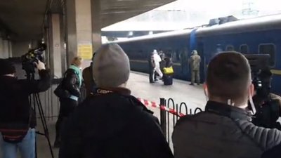 До Києва сьогодні прибув спецпоїзд з Москви (ВІДЕО)