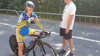 Велосипедистка Юлія Бірюкова - чемпіонка України серед молоді до 23 років