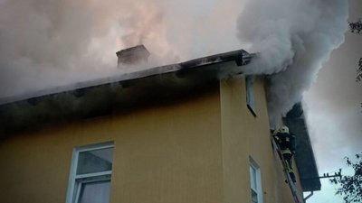 У Дрогобичі горів будинок (ФОТО)