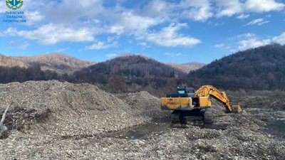 На Львівщині незаконно видобували корисні копалини