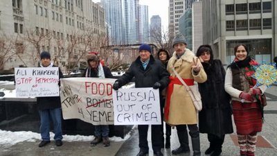 У Москві і Чикаго провели флешмоб на підтримку Крима
