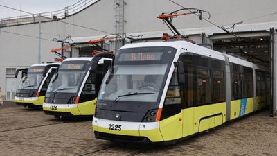 У Львові на маршрут виїхав один новий трамвай
