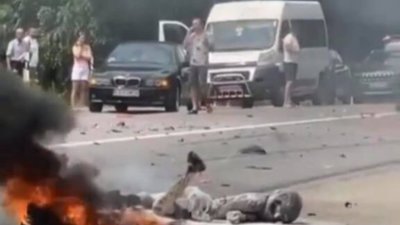 На Тернопільщині внаслідок ДТП згорів мотоцикліст (ФОТО, ВІДЕО)