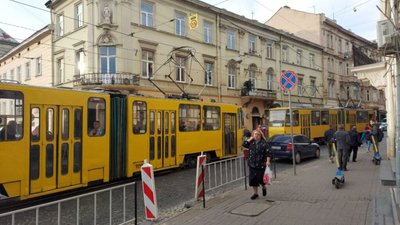 У центрі Львова поламались трамваї