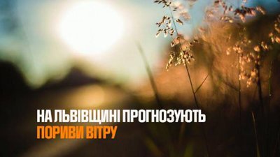 На Львівщині очікують пориви вітру