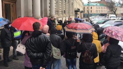У Львові протестували учасники ансамблю "Верховина" (ФОТО)