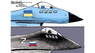 На Харківщині збили російський винищувач Су-34