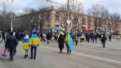 У Херсоні - масштабний мітинг, щоб вигнати окупантів (ФОТО, ВІДЕО)