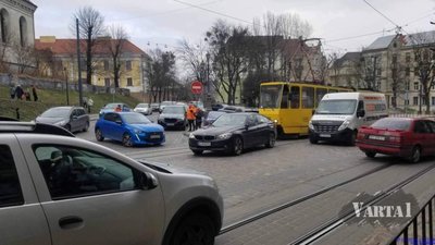 У центрі Львова не курсували трамваї