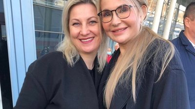 Тимошенко у Львові зустріли актори (ВІДЕО)