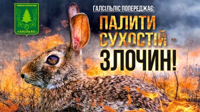 Галсільліс закликає мешканців Львівщини не спалювати сухостій