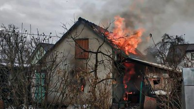 На Львівщині горів житловий будинок