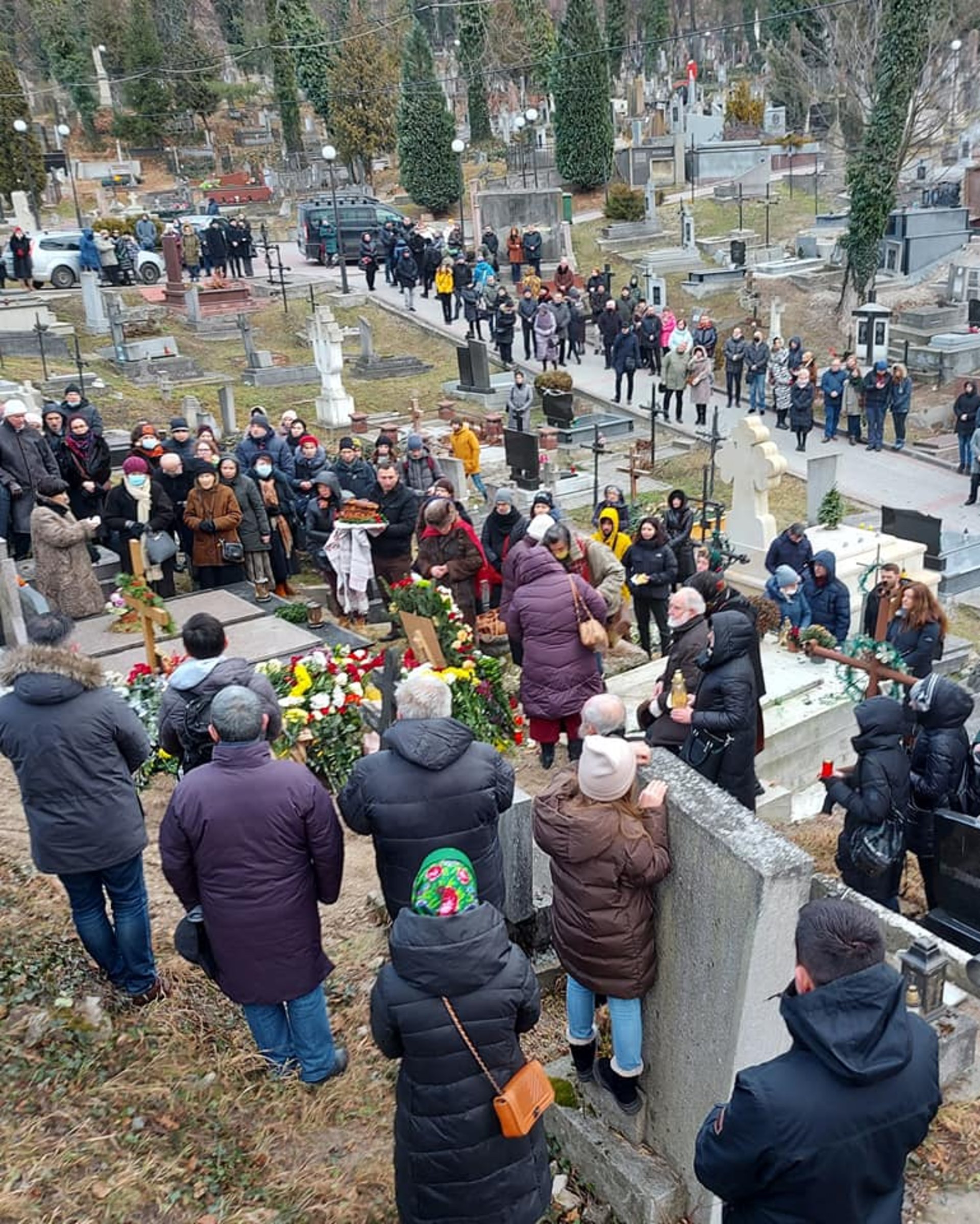 У Львові попрощались з іконописцем та художником Остапом Лозинським, фото Ігор Гавришкевич