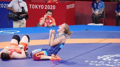 Львівська борчиня Алла Черкасова здобула олімпійську «бронзу» (ВІДЕО)