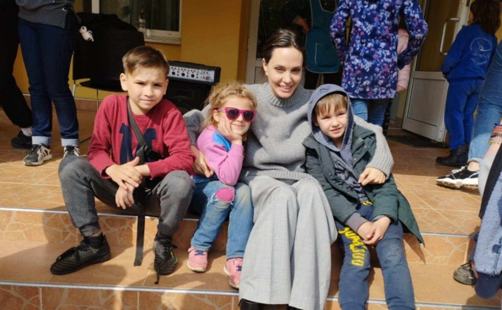 Анджеліна Джолі приїхала до України з гуманітарною місією. Фото: Максим Козицький