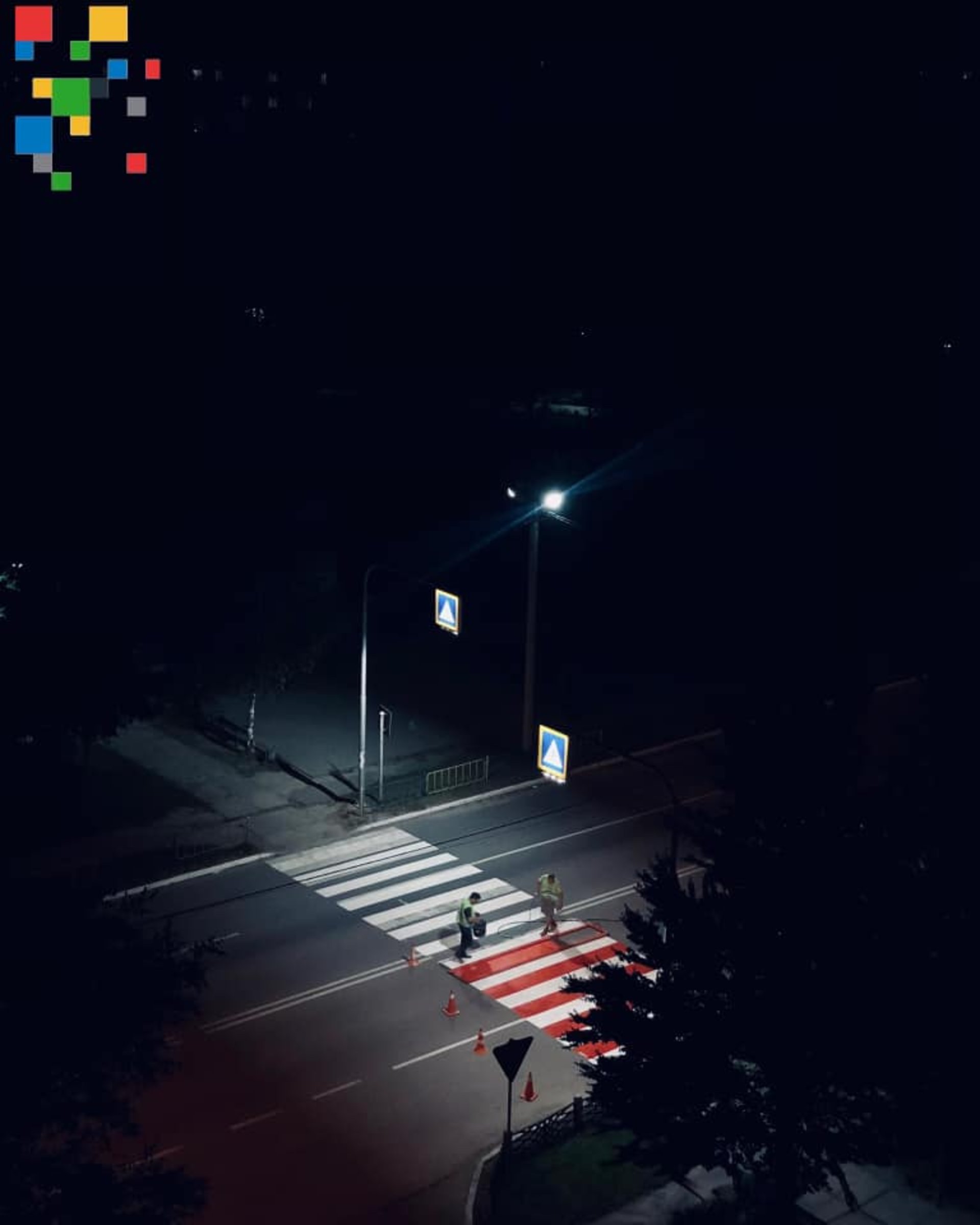 У Новояворівську оновлюють пішохідні переходи, фото НМР