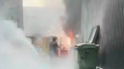 У Львові на АЗС загорівся генератор (ВІДЕО)