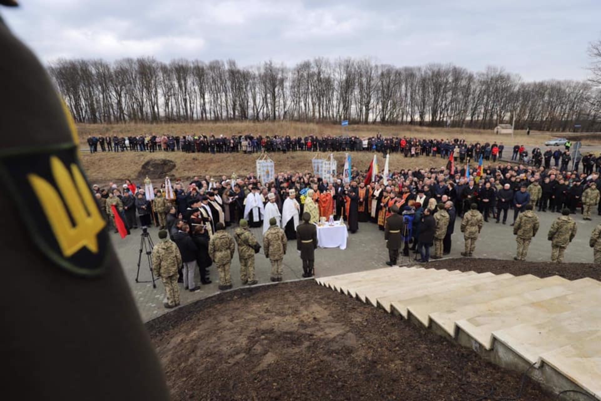 На Львівщині відкрили Меморіал «Героям Вовчухівської офензиви». Фото: Олександр Ганущин.
